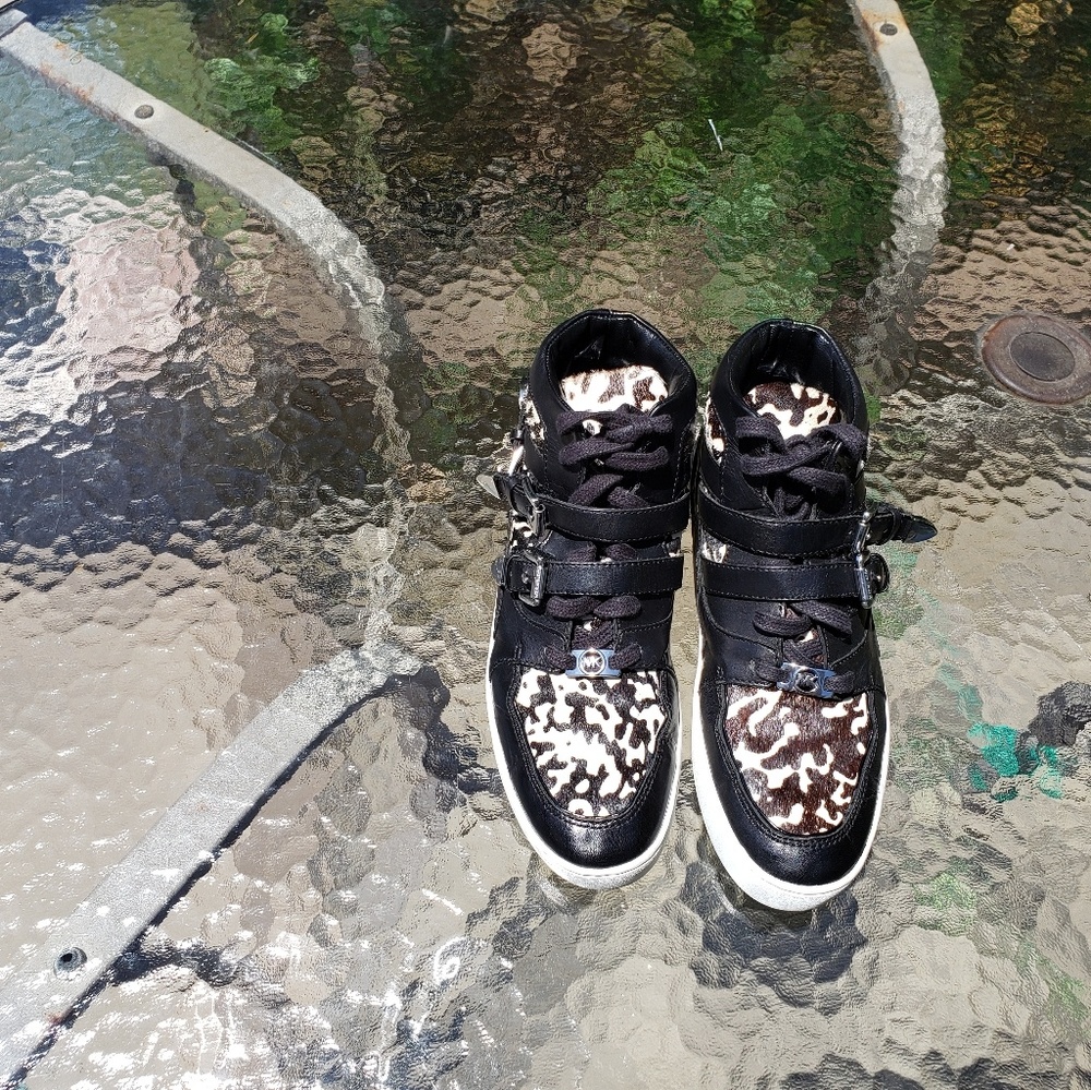 Michael Kors cow hair sneaker